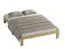 Jugendbett im neutralen Design Erts 16, Kiefer Vollholz massiv, Farbe: Naturbelassen Kiefer - Liegefläche: 140 x 200 cm (B x L)