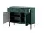 Stylische Kommode Worthing 01, Farbe: Grün / Schwarz - Abmessungen: 83 x 104 x 39 cm (H x B x T)