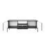 TV-Unterschrank mit einer Schublade Worthing 42, Farbe: Schwarz / Gold - Abmessungen: 56 x 154 x 39 cm (H x B x T)