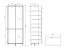 Garderobenschrank | 2 Spiegeltüren | Farbe: Kaschmir | 9 Fächer | Maße: 80 x 40 x 205,5 cm | 4 Drehtüren | ABS-Kanten | für den Vorraum