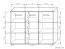 Kommode Cikupa 36, Farbe: Nuss / Ulme - Abmessungen: 103 x 130 x 40 cm (H x B x T)