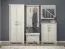 Schrank Falefa 12, Farbe: Elfenbein - 191 x 78 x 39 cm (H x B x T)