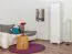 Dielenschrank Kiefer, Farbe: Weiß 190x47x60 cm