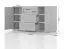 Kommode Siumu 13, Farbe: Beige / Beige Hochglanz - 85 x 153 x 45 cm (H x B x T)