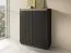 Wohnzimmer - Set A Finghall, 3-teilig, Farbe: Schwarz, Soft-Close-Funktion, ABS-Kantenschutz, ein TV-Unterschrank, ein Highboard und ein Sideboard