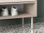 Garderobe Komplett Set | Farbe: Eiche Cremona / Kaschmir | Soft-Close | inkl. Samtpolster | Kommode | Spiegel | Schuhschrank | Garderobe mit sieben Haken