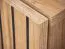 Moderner Vitrinenschrank Nordkapp 03, Farbe: Hickory Jackson / Schwarz - Abmessungen: 192 x 70 x 40 cm (H x B x T), mit 10 Fächern und eine LED-Beleuchtung