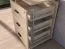 Rollcontainer | Farbe: Eiche Lindberg | 3 Schubladen | 46 x 41 x 64 cm | für Büro und Homeoffice | abschließbar | Soft-Close Funktion | ABS-Kanten