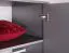 Kleiderschrank mit drei Türen Hannut 37, Farbe: Anthrazit - Abmessungen: 190 x 150 x 56 cm (H x B x T)