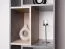 Jugendzimmer - Regal Lede 08, Farbe: Grau / Eiche / Weiß - Abmessungen: 190 x 45 x 40 cm (H x B x T)