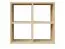 Bücherregal - 64 cm breit, Kiefer Holz-Massiv, Farbe: Natur Abbildung