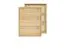 Massivholz-Schuhschrank, Farbe: Natur 115x72x29 cm Abbildung