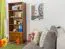 Regal, Küchenregal, Wohnzimmerregal, Bücherregal - 80 cm breit, Kiefer Holz-Massiv, Farbe: Eiche Abbildung