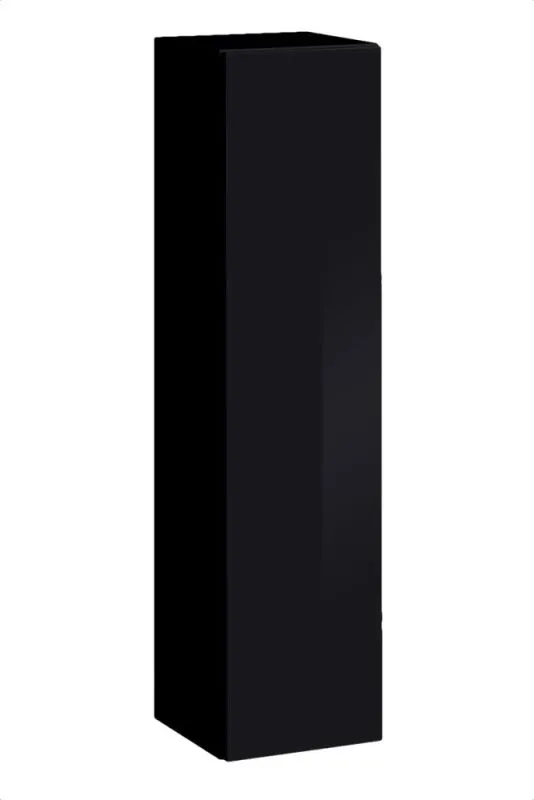 Hängeschrank Fardalen 06, Farbe: Schwarz - Abmessungen: 120 x 30 x 30 cm (H x B x T), mit Push-to-open