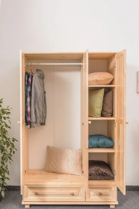 Massivholz Schrank 60 tief