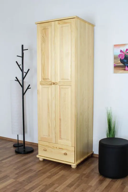 Kleiderschrank Kiefer massiv natur