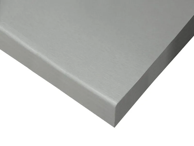Arbeitsplatte für Küchenzeile / Küchenblock Kunja, Farbe: Platina, Maße: 2,8 x 200 x 60 cm