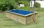 Garten Pool 3 SET rechteckig aus Holz, Farbe: Natur KDI, Ø 637 cm, inkl. Filterpaket & Leitern