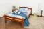 Bett Buche massiv 120 x 200 cm Kirsche
