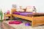 Kinderbett / Jugendbett Kiefer massiv Vollholz Erlefarben 78, inkl. Lattenrost - 100 x 200 cm