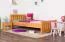 Kinderbett / Jugendbett Kiefer massiv Vollholz Erlefarben 66, inkl. Lattenrost - 100 x 200 cm