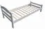 Doppelbett Damboa 13, Farbe: Weiß, Buche massiv - Liegefläche: 160 x 200 cm (B x L)