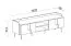 Wohnzimmer Set C | 3-teilig | Farbe: Kaschmir / Alba-Walnuss | Push-to-open Funktion | Beine aus Metall | 1 TV-Unterschrank | 1 Highboard | 1 Kommode