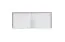 Schrankaufsatz Hannut 03, Farbe: Weiß / Eiche - Abmessungen: 40 x 100 x 56 cm (H x B x T)