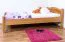 Bettrahmen für Kinder / Kinderbett 100 x 200 cm | Massivholz: Buche | Erle Lackiert Abbildung