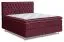 Boxspringbett 200 x 200 cm Rot Abbildung