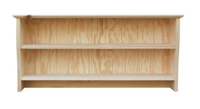 Bücherregal - 100 cm breit, Kiefer Holz-Massiv, Farbe: Natur Abbildung