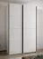 Kleiderschrank / Schiebetürenschrank | 2 Kleiderstangen | 2 Schiebetüren | 6 Einlegeböden |245,5 x 150 x 64 cm | 6 Fächer | Soft-Close | Farbe: Weiß