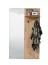 Garderobe mit drei Haken Crina 14, eine Ablagefläche, Spiegel, Farbe: Eiche Artisan, ABS-Kanten, Maße: 132 x 79 x 19,5 cm, für den Vorraum