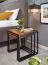 Wohnzimmertisch 3er Set aus Sheesham Massivholz, Farbe: Sheesham - Abmessungen: 40 x 40 x 42 / 35 x 35 x 39 / 30 x 30 x 36 cm (B x T x H)
