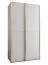 Schiebetürenschrank / Kleiderschrank | 6 Einlegeböden | 6 Fächer | 245,5 x 130 x 64 cm | 2 Kleiderstangen | 2 Schiebetüren | Farbe: Weiß | Soft-Close