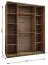 Kleiderschrank / Schiebetürenschrank | 10 Einlegeböden | 11 Fächer | 245,5 x 190 x 64 cm | 2 Kleiderstangen | 2 Schiebetüren | Farbe: Weiß | Soft-Close