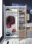 Jugendzimmer - Drehtürenschrank / Kleiderschrank Burdinne 01, Farbe: Weiß / Eiche / Grau - Abmessungen: 190 x 120 x 50 cm (H x B x T)