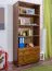 Regal - 80 cm breit, Kiefer Holz-Massiv, Farbe: Eiche