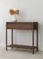 Konsolentisch | Sideboard | Farbe: Tabacco | Massivholz | Soft Close System | 1 Schublade | Eichenholz geölt | 1 Ablagefach | 83 x 33 x 80 cm | Seille 02 | gefräster Griff