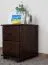 Nachtkommode Nuss 55x42x42 (HxBxT) Kiefer massiv, 2 Schublade(n) Abbildung