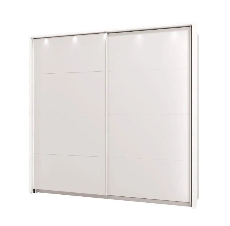 Rahmen für Kleiderschrank 220 x 217 cm, Farbe: Weiß