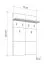 Garderobe | 6 Haken | Farbe: Eiche light Port | ABS-Kanten | 1 Ablagefläche | Maße: 77 x 19,5 x 115 cm | Haken: Schwarz | für den Eingangsbereich