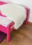 Kinderbett / Jugendbett "Easy Premium Line" K1/2n, Buche Vollholz massiv rosa lackiert - Liegefläche: 90 x 190 cm