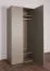 Schlichter Kleiderschrank Fricourt 03, Mintgrün / Eiche dunkel, 195 x 90 x 50 cm, mit 7 Fächern und 1 Kleiderstange, ABS-Kanten, hochwertig verarbeitet
