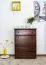 Massivholz-Schuhschrank, Farbe: Nuss 98x72x29 cm Abbildung