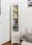 Esszimmerschrank, Vitrine, 40 cm breit, Kiefer massiv, Optik: Weiß Abbildung
