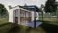 Terrassenüberdachung XL 02, Dach: 16 mm Polycarbonat klar, Grundfläche: 16,28 m² - Abmessungen: 400 x 407 cm (B x L)
