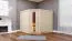 Sauna "Samu" SET mit Energiespartür - Farbe: Natur, Ofen externe Steuerung easy 9 kW - 231 x 196 x 198 cm (B x T x H)