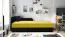 Modernes Tagesbett / Gästebett inkl. Kissen Lobatos 11, Farbe: Schwarz / Gelb, Liegefläche: 90 x 195 cm, Kopfteil links, Stauraum, Sofa-Bett, Bonellfederkernung