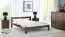Jugendbett im neutralen Design Encamp 13, Kiefer Vollholz massiv, Farbe: Walnuss - Liegefläche: 120 x 200 cm (B x L)
